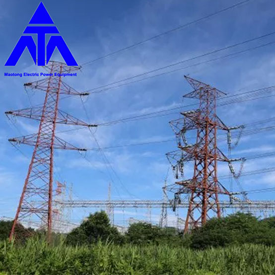 Electric Power Galvanized Transmission Line 800KV Tower