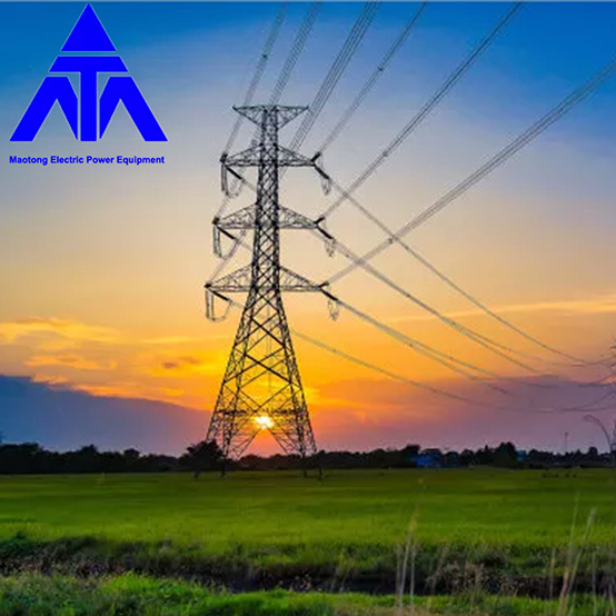 Aangle Iron Electric Power Q345 10KV 33KV Transmission Line Tower