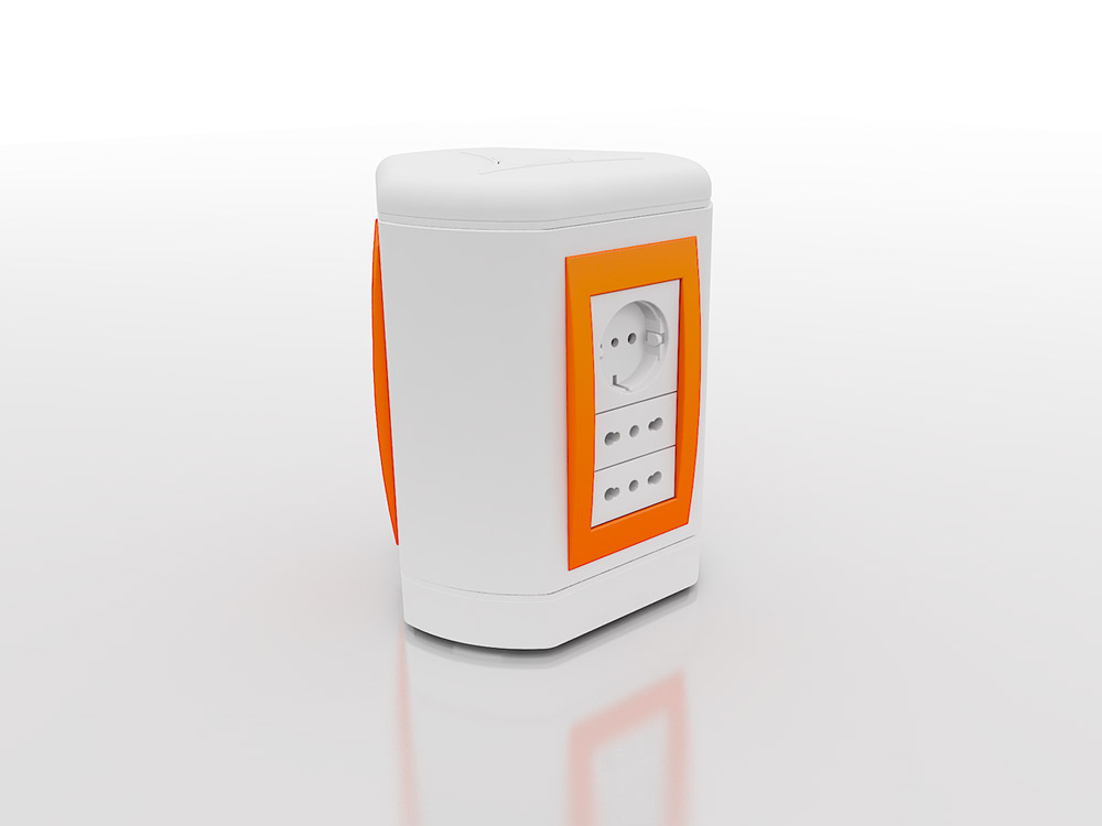 Floor socket-point turrets