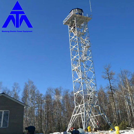 Training Tower Angular Steel Platform Watch Lattice Steel Tower