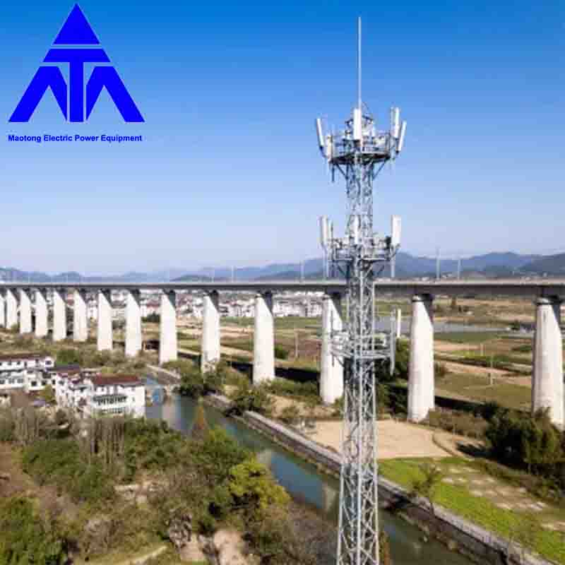 20m Steel Lattice Telecom Antenna Communication Tower