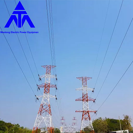 Steel Pipe Electric Power Tower 110KV Lattice Tower