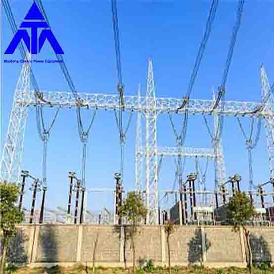 Galvanized 400KV Steel Structure for Electrical Substation
