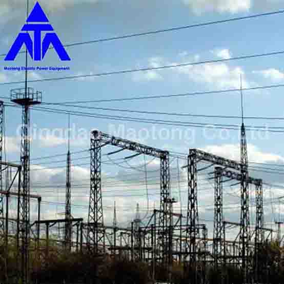 Galvanized 400KV Steel Structure for Electrical Substation