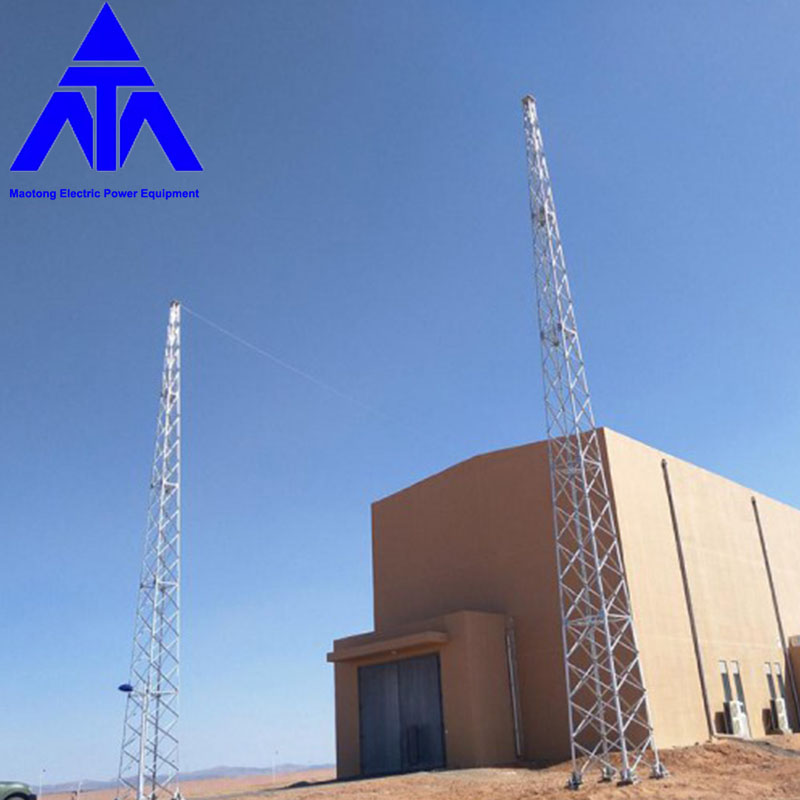 Galvanized Lattice Steel Lightning Support Tower