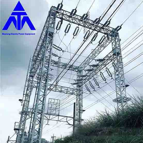 Galvanized 400KV Steel Structure for Electrical Substation