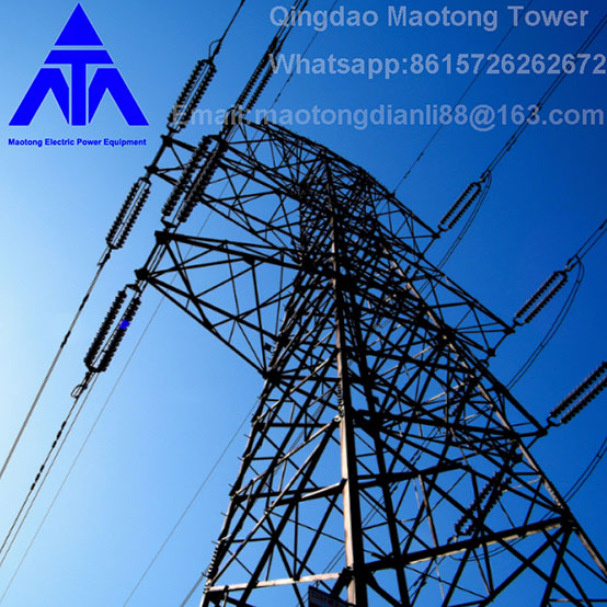 Electrical Steel Tangent Suspension Electric Line Tower