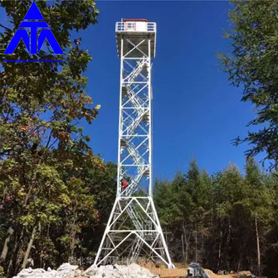 Training Tower Angular Steel Platform Watch Lattice Steel Tower