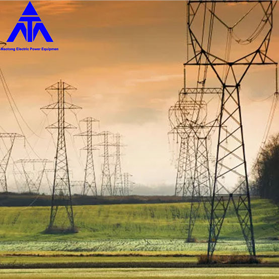 Galvanized 33KV 66KV Transmission Electric Power Iron Tower