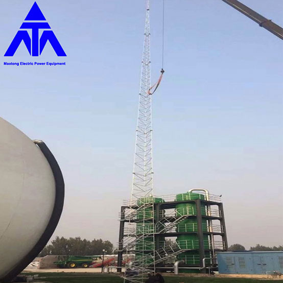Protection Lightning Tower Antenna Steel Angle Iron Tower