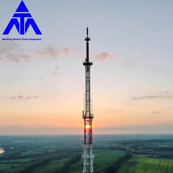 Microwave Communication Towers 4 Legged Lattice Tower