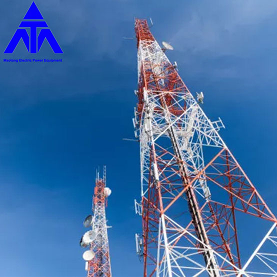 Microwave Communication Towers 4 Legged Lattice Tower