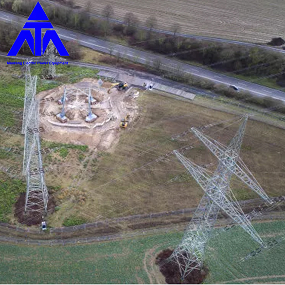 Aangle Iron Electric Power Q345 10KV 33KV Transmission Line Tower