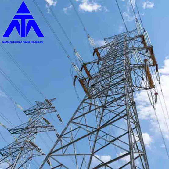 Double Circuit Power Transmission Terminal Angle Iron Tower