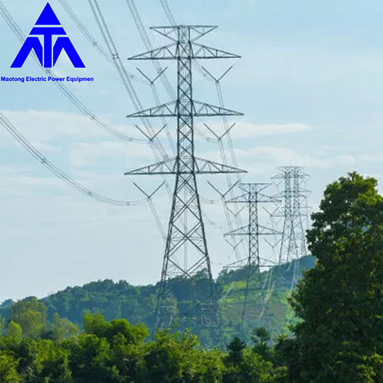 220KV Fall Arrest Transmission Line Steel Pole Tower