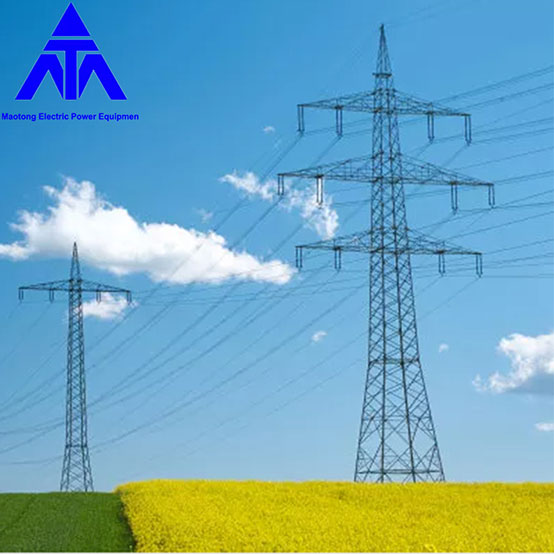 500KV Angle Steel Transmission Electric Distribution Tower