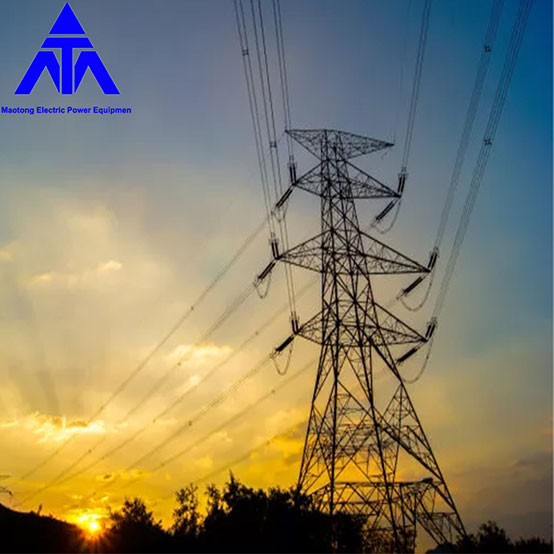 Galvanized 33KV 66KV Transmission Electric Power Iron Tower