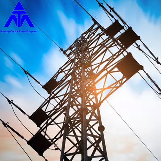 River Crossing Antenna Steel Lattice Transmission Tower 330 KV