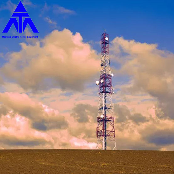 Microwave Communication Towers 4 Legged Lattice Tower