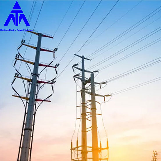 Hot Dip Galvanized Single Tube Steel Pipe Tower Transmission Pole Monopole Tower