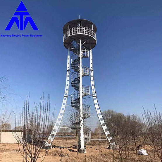 Angle Steel Lattice Monitoring Tower 10-50m Lookout Watchtower